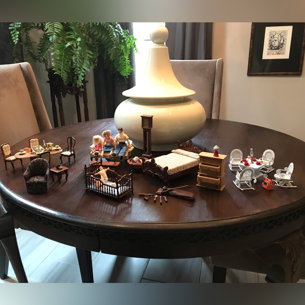 Vintage Doll House Furniture and Accessories